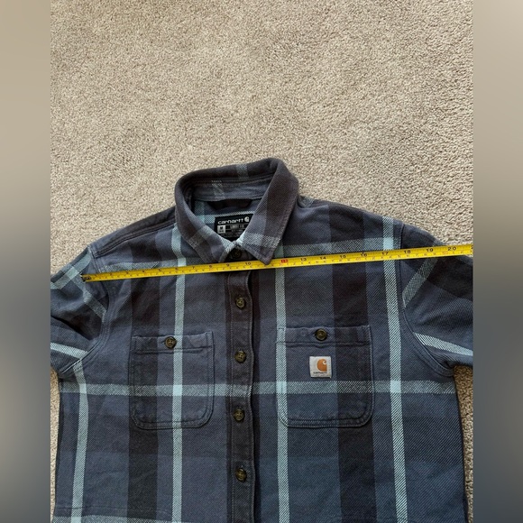 Carhartt Women’s Heavyweight Twill Plaid Shirt jacket size medium - Picture 13 of 13